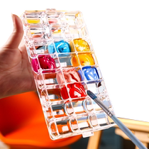 Paint box watercolor moisturizing box 24-grid palette box acrylic gouache packaging box 36-grid dye box for art students