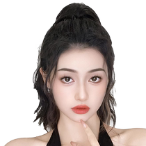 Real hair dragon beard bangs wig female natural forehead fake bangs traceless sideburns hair clip head curtain wig piece new volume