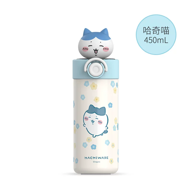 MINISO Chiikawa термос-стакан Jiikawa Xiaoba эластичная крышка соломинка большой емкости водяной стакан