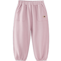 (Soft Waxy Waffle) Mini Balabala Pants for Boys and Girls 2024 Autumn New Skin-Friendly Trousers