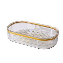 No punching soap box wall-mounted paste bathroom storage shelf drain household soap dish creative light luxury style