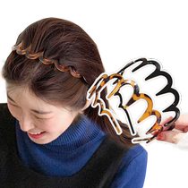 Edo 2 packs of simple broken hair washing headbands to organize the artifact high skull bangs sports hair binding headband