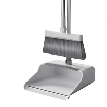 Ready-to-use broom and dustpan set thickened broom household rotatable foldable soft-bristled non-stick hair three-piece set