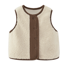 Vest for girls autumn and winter 2-3 children autumn Teddy velvet vest childrens velvet cartoon coat 5-year-old baby autumn clothing