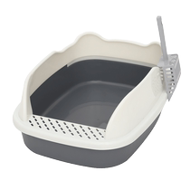 Cat Litter Basin Super Large Sand Basin Anti-Splash Toilet Semi-Closed Cat Litter Basin Full Open Enlargement Juvenile Cat Shit Basin Supplies