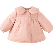 (Antibacterial Down Jacket) David Bella Girls Down Jacket New Winter Clothes Childrens Light Down Windbreaker Jacket