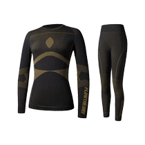 FlowTheory Ski Quick-Drying Clothing Set Mens and Womens Underwear Warm Perspiration Breathable Sports Bottoming Tights
