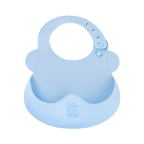 Baby bib for eating waterproof silicone baby bib super soft childrens saliva bag waterproof and anti-dirty baby food supplement rice bag
