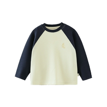 Far infrared heating and antibacterial] Qi Qi Xiong boys bottoming shirt spring and autumn long-sleeved T-shirt 2024 boys and children