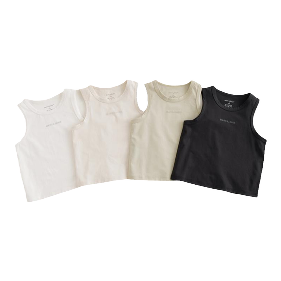 
[Cotton-sensing quick drying] Mark Jenny Boys Round Neck Sleeveless Sports Vest Children's Top Summer New Style
