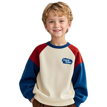 Boys sweatshirts spring and autumn childrens autumn tops 2024 new childrens clothing boys autumn and winter long-sleeved bottoming clothes trendy