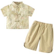 Ban Xidi Childrens Suits Summer Clothes 2024 New Boys Short-Sleeved Shirts Girls Skirts Summer Baby Sibling Clothes