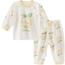 Baby sleeping clothes summer thin underwear set home clothes split cooling baby air-conditioning clothes modal mesh