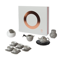 Wanqiantang Kung Fu Tea Set 2024 New Home Light Luxury High-end Tea Set Gift Box Jiguang Pianyu