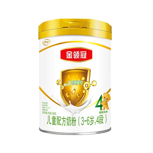 伊利 Золотой воротник Crown Care Care Baby Milk Powder 4 Раздел 900G × 1 CAN, 3-6-6-летняя детская формула Формула молоко порошок молока