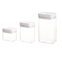 BJ Baijie sealed jar transparent household grains kitchen storage box snack nut dry goods storage jar