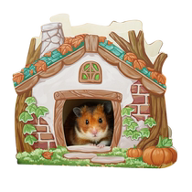Suvizug hamster to hide from house fall notes series of room-room cages special gold silk bear toy building supplies