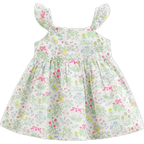 Mark Jenny girls pure cotton secret garden printed suspender dress childrens skirt baby summer dress
