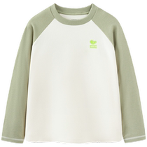 (Warm Ginger Fever and Antibacterial) Mini Balabala T-shirt for boys and girls comfortable sports style long-sleeved top