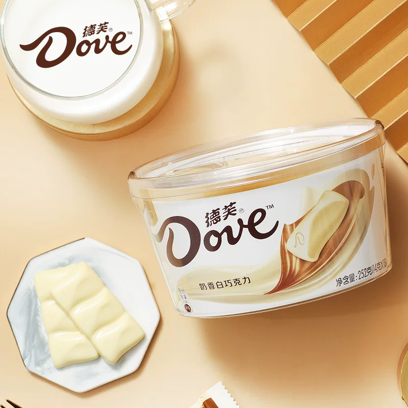 Dove/ Молочный кофе белый шоколад 252 г чаша установка и досуг офис сеть красочный детский снек конфета