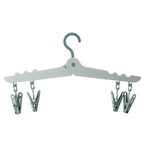 Eachy folding clothes hanger portable travel business trip travel hanger multi-functional underwear sling household clothespins