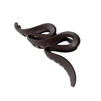 Wave frosted Maillard grab clip high-end large hair clip back of the head shark clip headband hair clip card