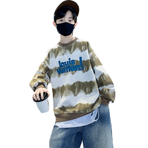 Yibeitong Boys Autumn Sweater 2024 New Medium and Large Children Boys Bottoming Shirts Spring and Autumn Tops Autumn Long Sleeves