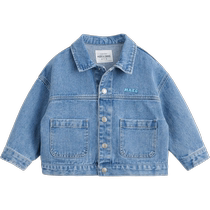 (Soft Denim) Mark Jenny 2024 Spring New Boys and Girls Fun Crab Graffiti Jacket