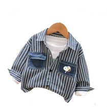 Snoopy childrens clothing boys shirts long-sleeved childrens long-sleeved 2024 spring and autumn new style foreign style tops little boy clothes