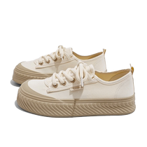 Renben 2024 womens shoes autumn new canvas shoes sports casual shoes versatile sneakers with skirts