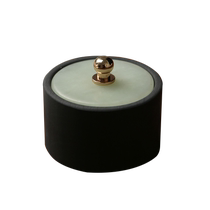 Shanlianhu Pen Jade Inkstone Special Ink Pool Ink Cartridge Table with Cover Grinding Original Stone She Inkstone Ink Cartridge Four Treasures of the Study