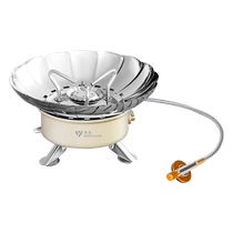 Qing series outdoor portable gas stove windproof stove cassette gas tank stove folding Lotus Cass boiling water tea stove