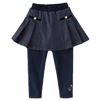 David Bellas new winter clothing girls fleece pants childrens warm skirts medium and large childrens trousers