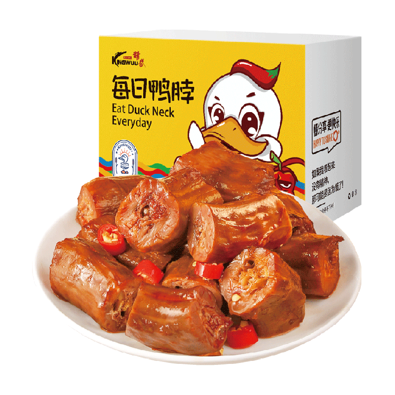 绝味食品旗下】精武甜辣鸭脖卤味鸭货鸭肉零食小吃麻辣熟食