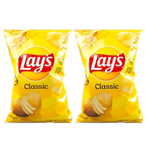 (Imported) American Lays potato chips original flavor 77 9g*2 puffed snacks snack snack food