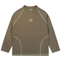 EBAER boys long-sleeved T-shirt childrens autumn tops 2024 new pure cotton 7A antibacterial girls solid color bottoming shirt