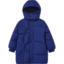Yings childrens down jacket winter warm thickened duck down jacket for big children medium and long down jacket 2024 new style