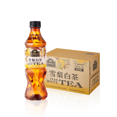 CHALI茶里公司雪梨白茶果汁茶饮料鲜茶现萃390ml*15瓶