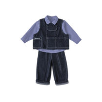Childrens clothing boys suits 2024 autumn new childrens denim suits boys trendy and handsome fashionable suits handsome and trendy