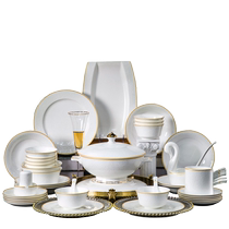 Yunzhihe 2024 new dish set household Jingdezhen Chinese housewarming ceramic tableware bowls and plates high temperature porcelain