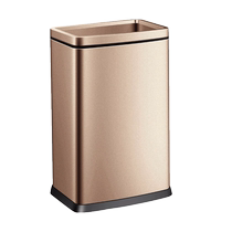 GAOK lidless trash can 1 modern bathroom storage bucket kitchen opening large double-layer household