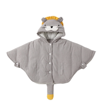 Betis baby poncho cloak autumn and winter outdoor windproof baby winter shawl thickened childrens coat S
