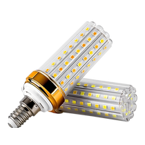 LED light bulb e27e14 screw corn lamp super bright chandelier light source candle bubble three-color dimming household energy-saving lamp