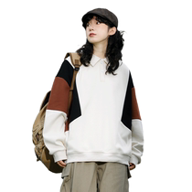 Meow Full Score Sweater Womens Loose Lazy Fashion Brand Polo Collar Student Outerwear Heavy Draping Bottoming Shirt Autumn