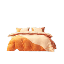 Mercury produces Belles home textile milk velvet four-piece set LV designer co-branded warm velvet set bedding