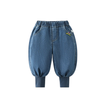 Anti-fading kite pants] Qi Qi Xiong boys jeans spring and autumn style childrens casual pants for boys 2024 new style