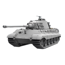 Usuda assembled model NO-005 1 48 King Tiger tank Henschel turret gray model