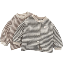 kmi boys coat spring style 24-year-old baby versatile casual long-sleeved tops autumn infant clothes autumn clothes