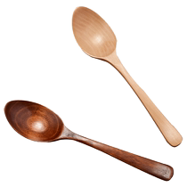 onlycook 3 set Japanese wooden spoon household wooden spoon childrens tableware spoon solid wood eating and drinking porridge