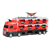 Huanger childrens alloy storage sliding track ejection toy deformation truck 4 boys educational engineering car 3 years old